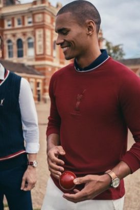 Maroon Cricket Sweatshirt For Men
